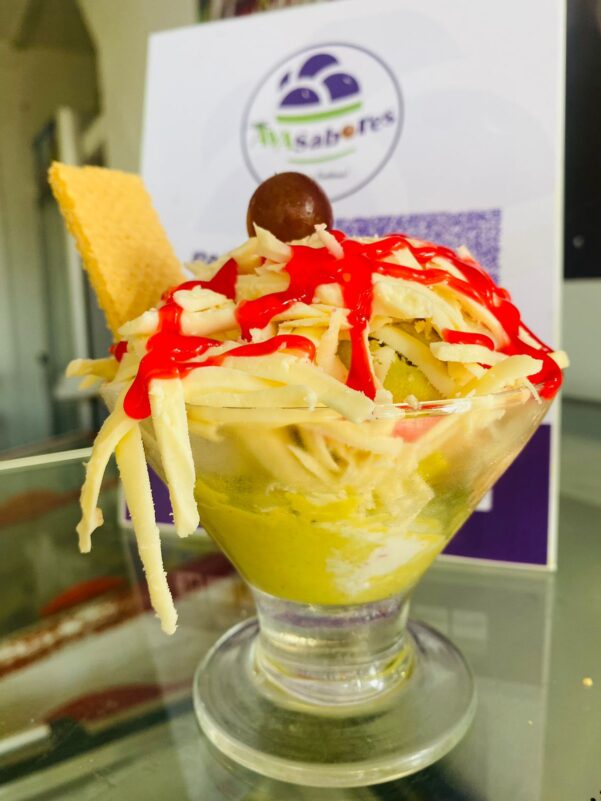 Helados con queso